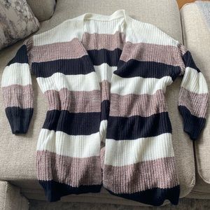 Like new striped cardigan